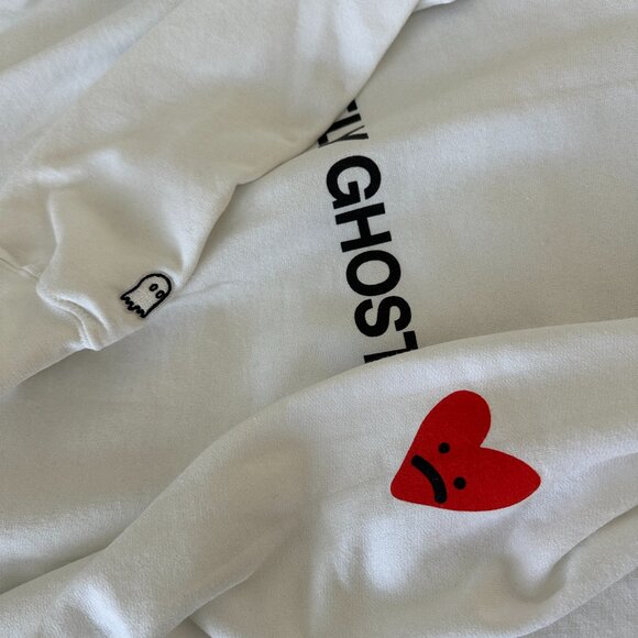 Lonely Ghost Sad Heart Sweatshirt - Picture 3 of 4